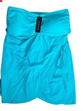 NWT Turquoise Strapless Swim Top